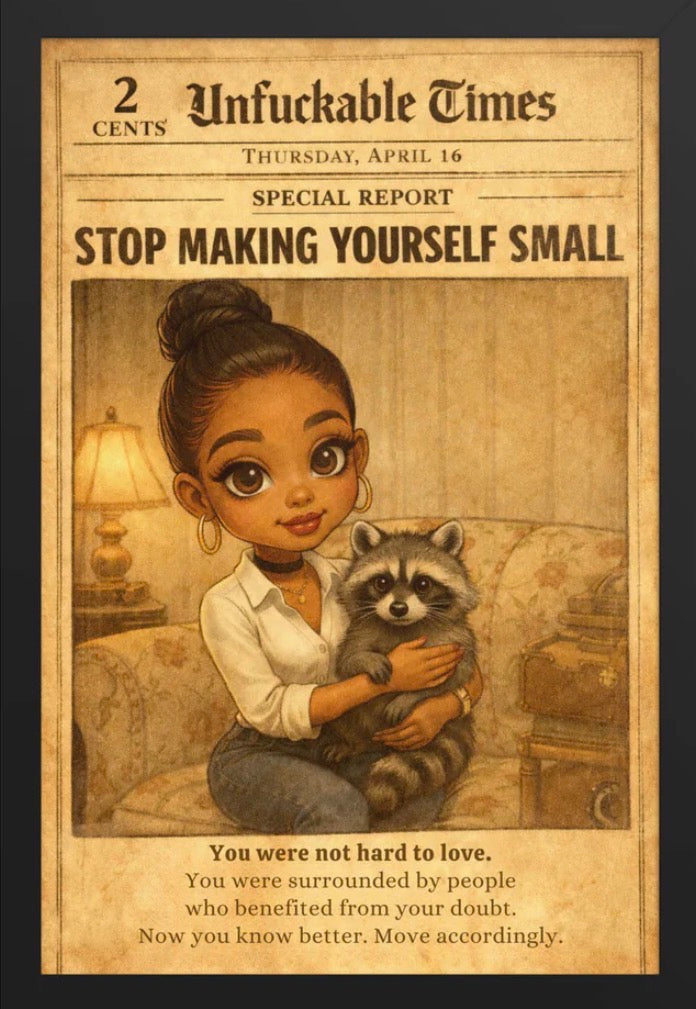 Framed poster